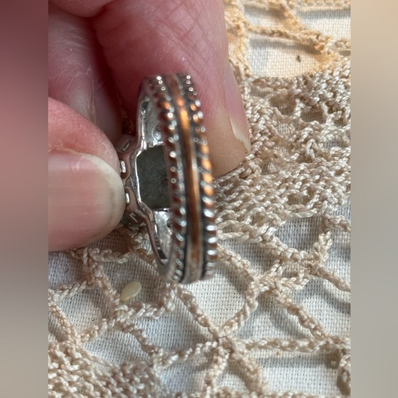 Lia Sophia blue crystal silver finish ring - Picture 4 of 4